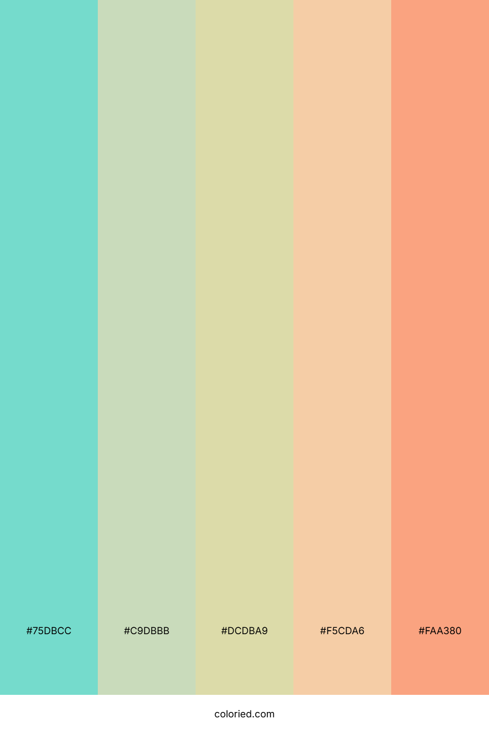 Tropical Pastel Sunset Palette