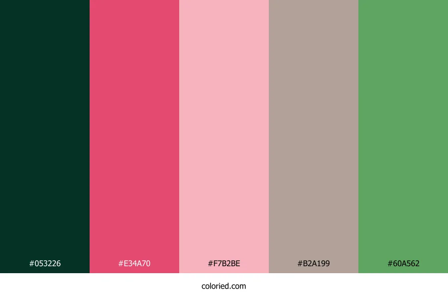 Tropical Rainforest Punch Color Palette