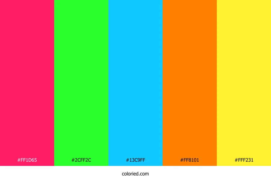 Tropical Sunrise Glow Color Palette