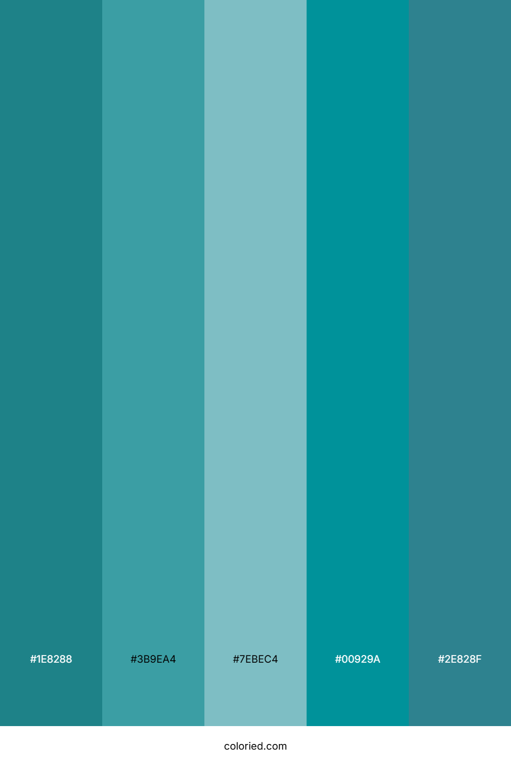 Tropical Teal Lagoon Color Palette