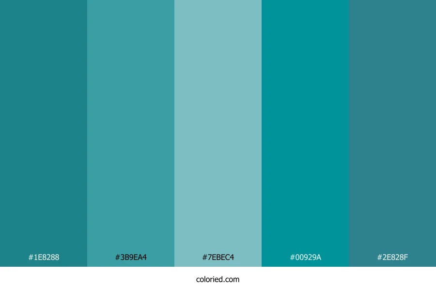 Tropical Teal Lagoon Color Palette