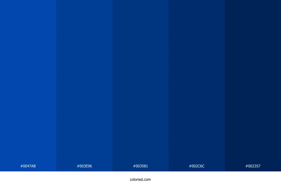 True Blue Color Palette