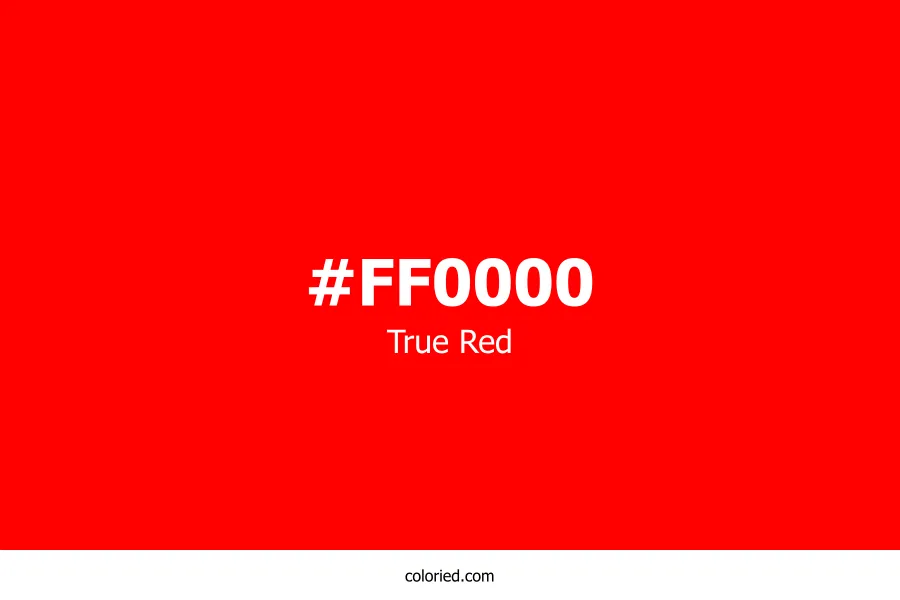 True Red Color