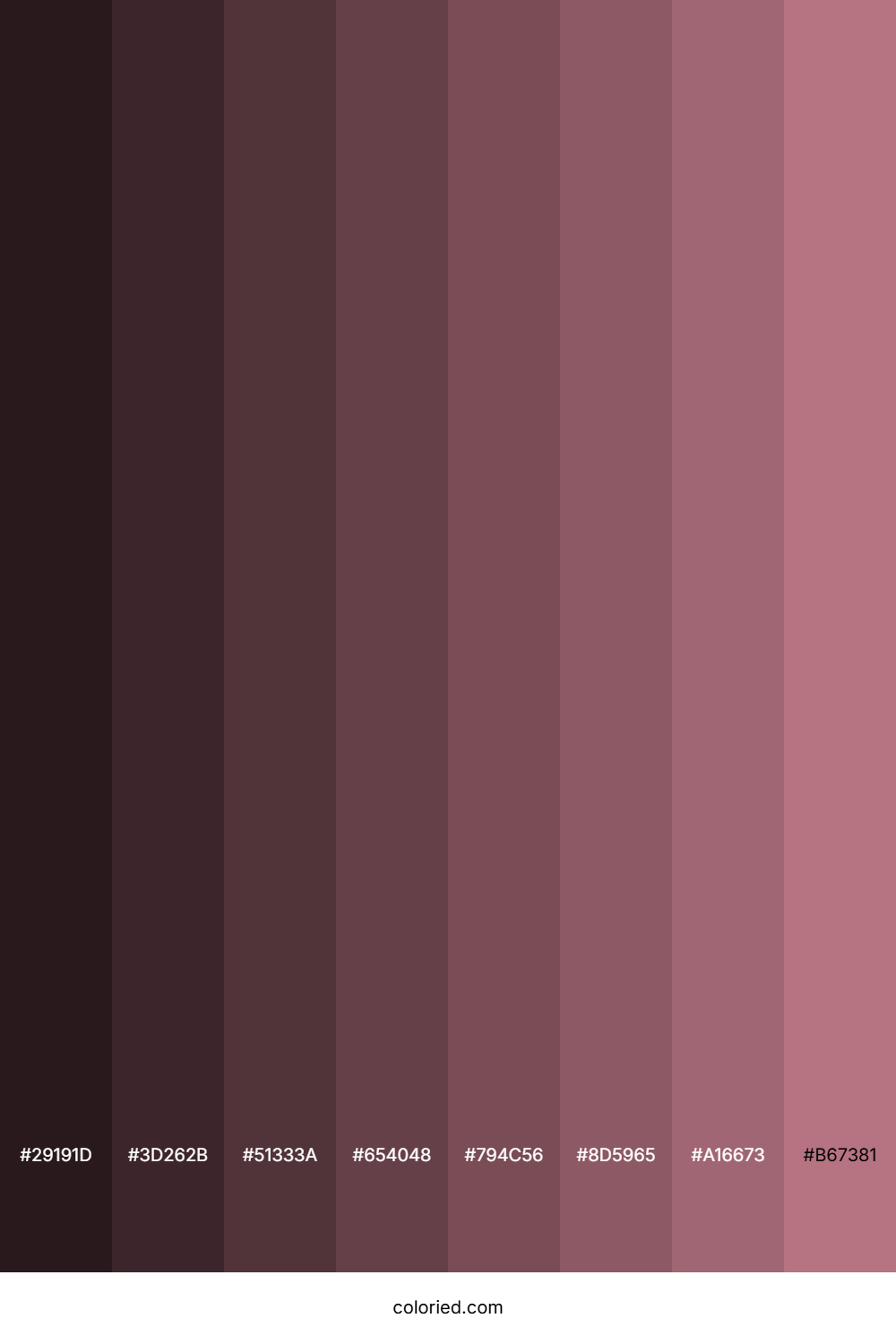 Turkish Rose Color Shades