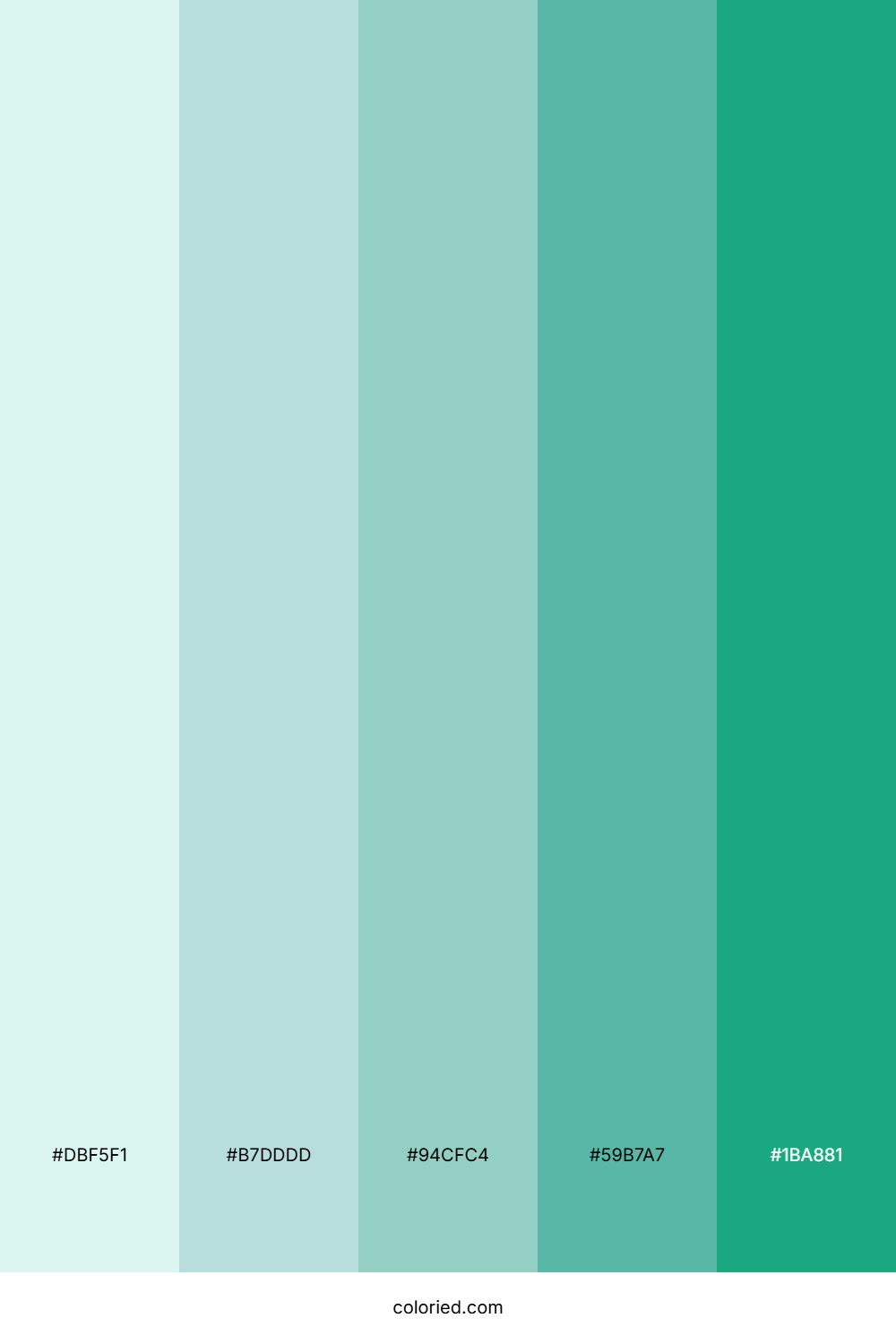 Turquoise and Teal Color Palette