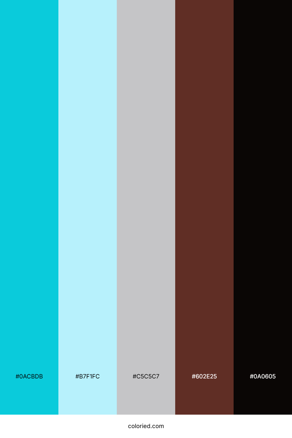 Turquoise Ash Walnut Color Palette