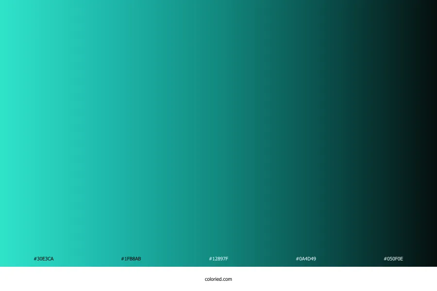 Turquoise Black Gradient