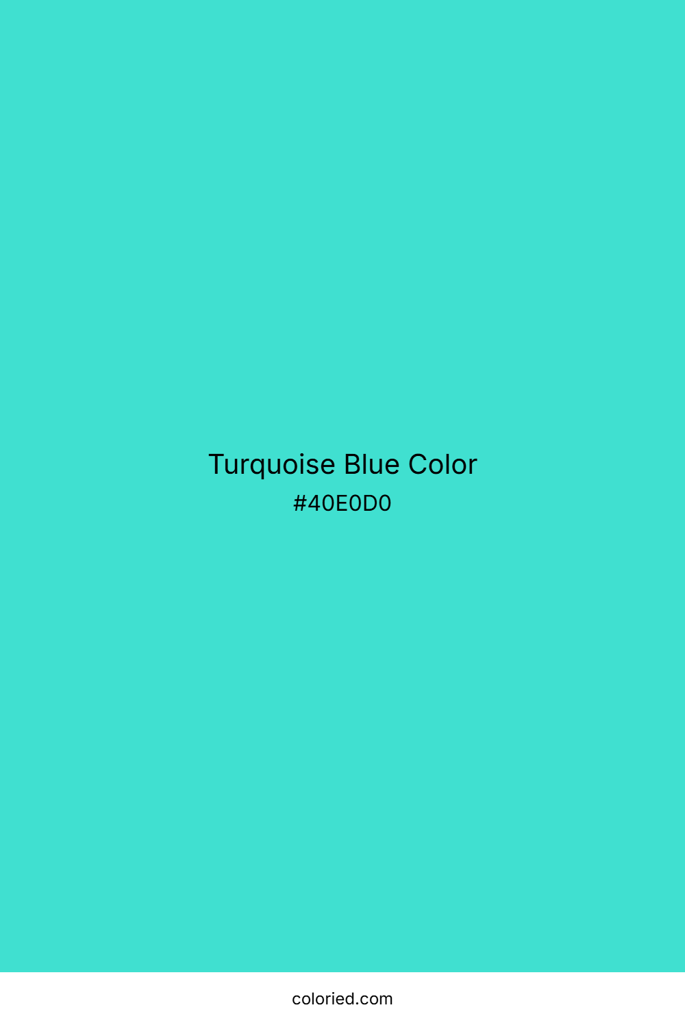 Turquoise Blue Color