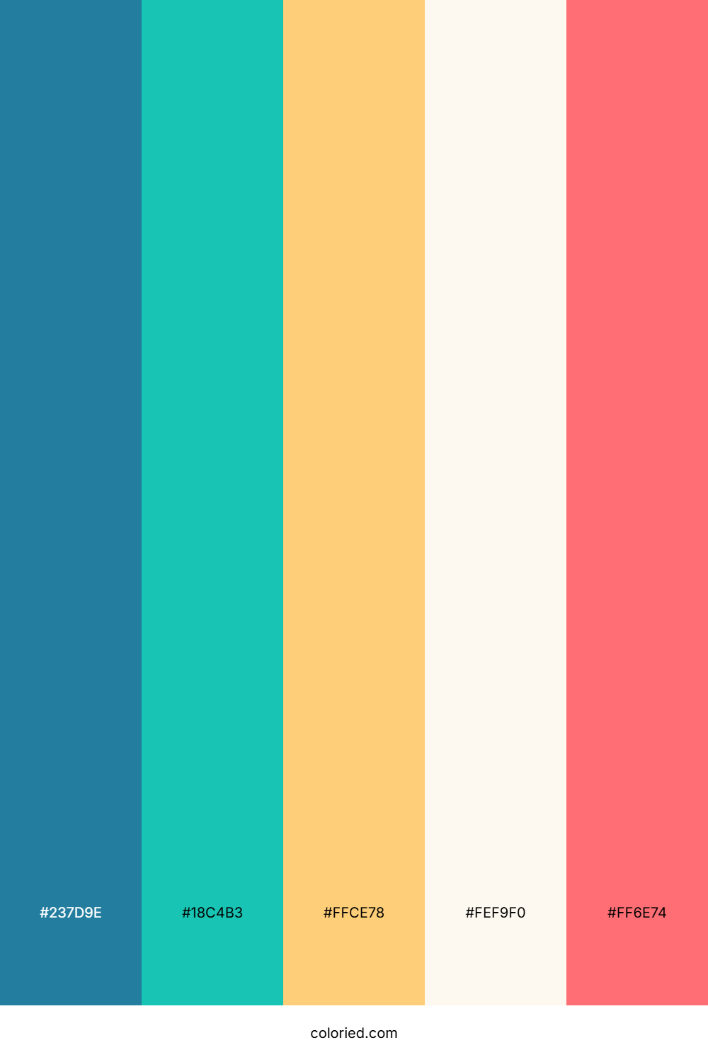 Turquoise Citrus Glow Color Palette
