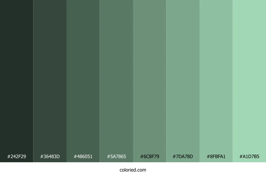 Turquoise Green Color Shades