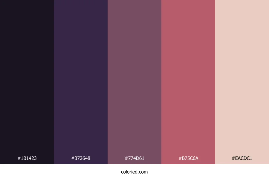 Twilight Berry Bloom Color Palette