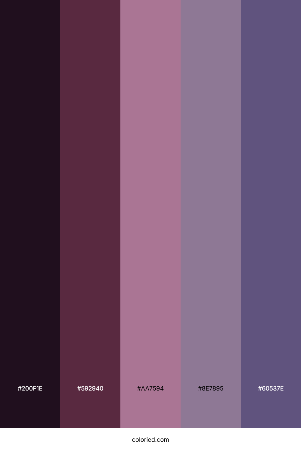 Twilight Berry Shadow Color Palette