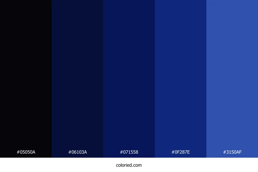 Twilight Blue and Sapphire Color Palette