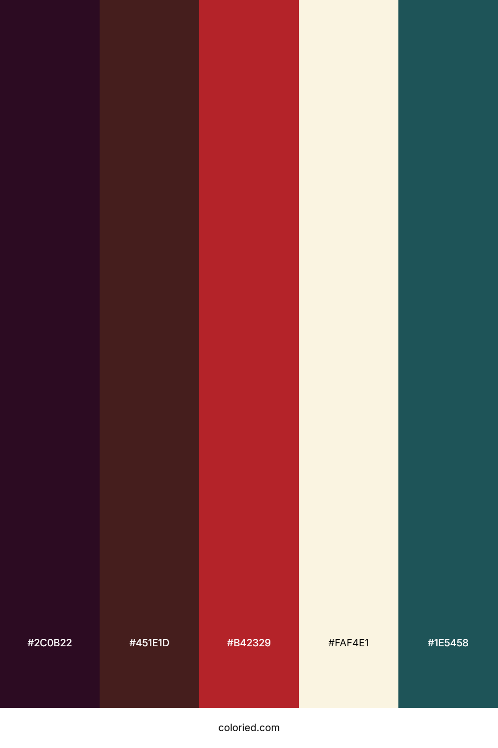 Twilight Cranberry Summer Color Palette