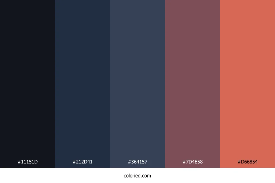 Twilight Ember Horizon Color Palette