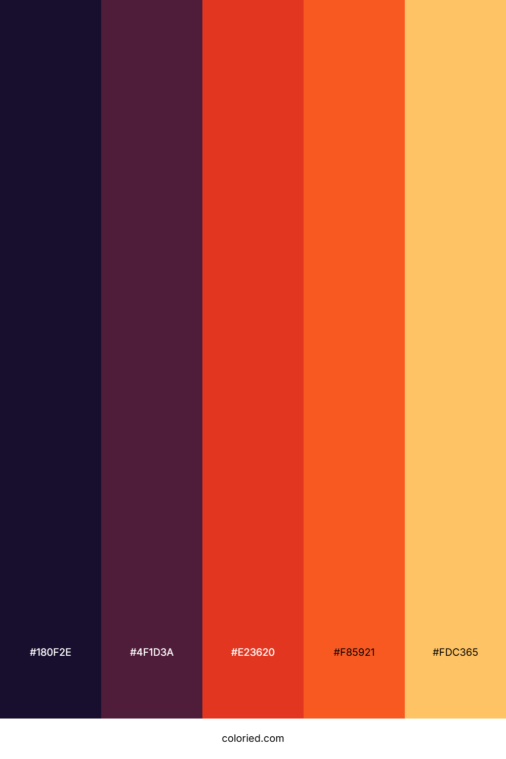 Twilight Flame Tangerine Palette
