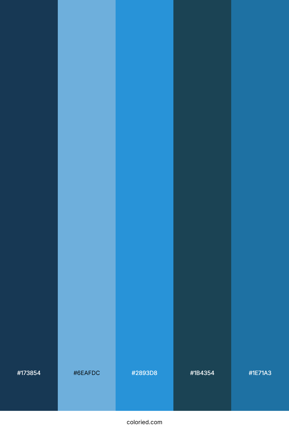 Twilight Harbor Blue Palette