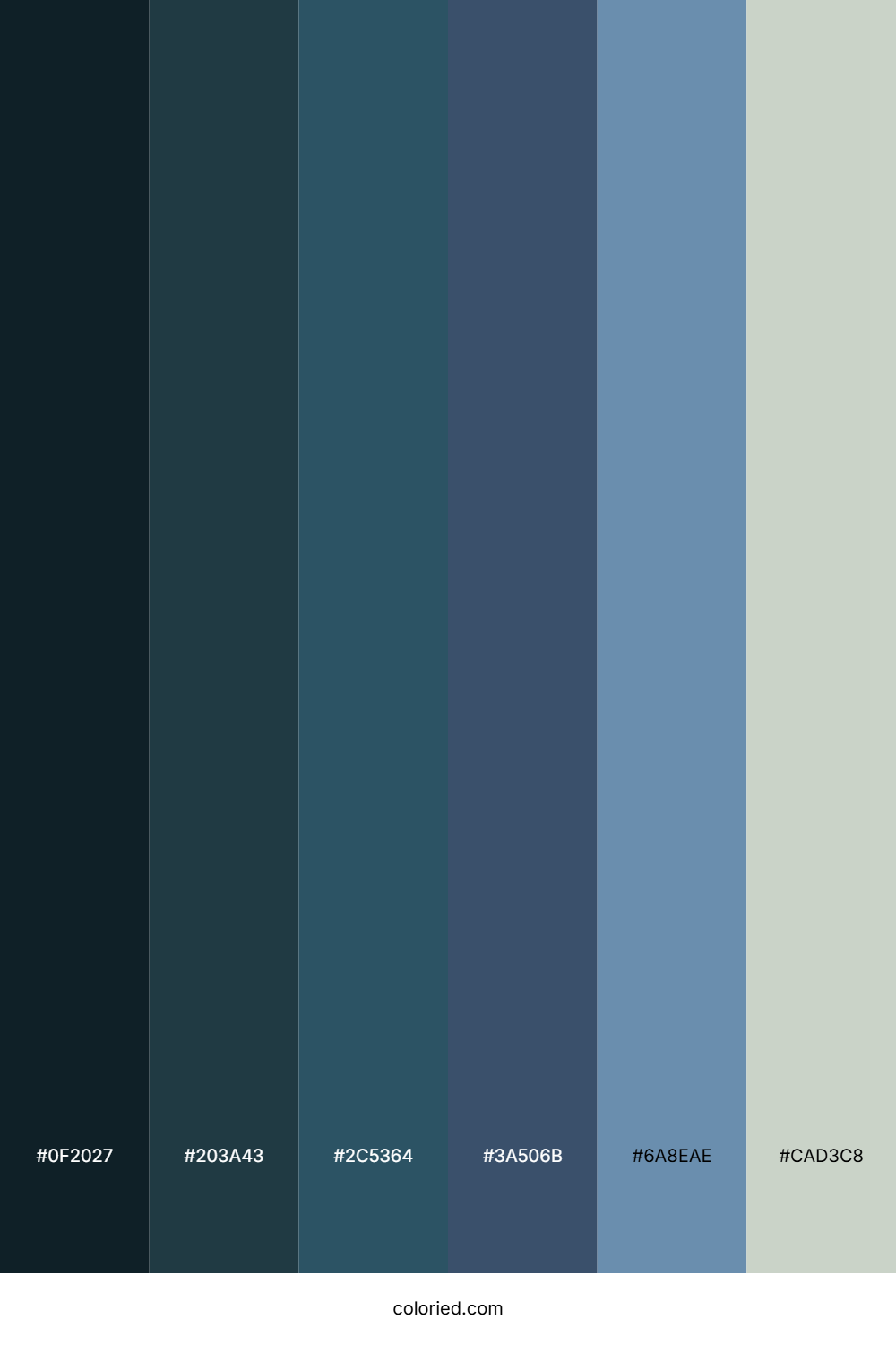 Twilight Harbor Mist Color Palette