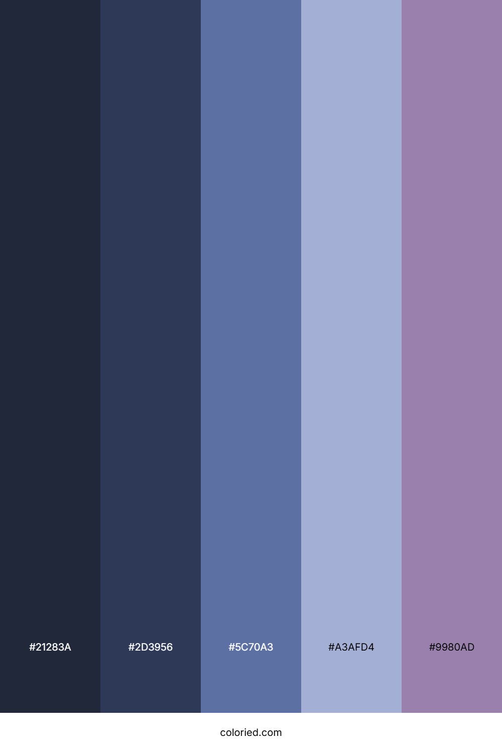 Twilight Indigo Mist Color Palette