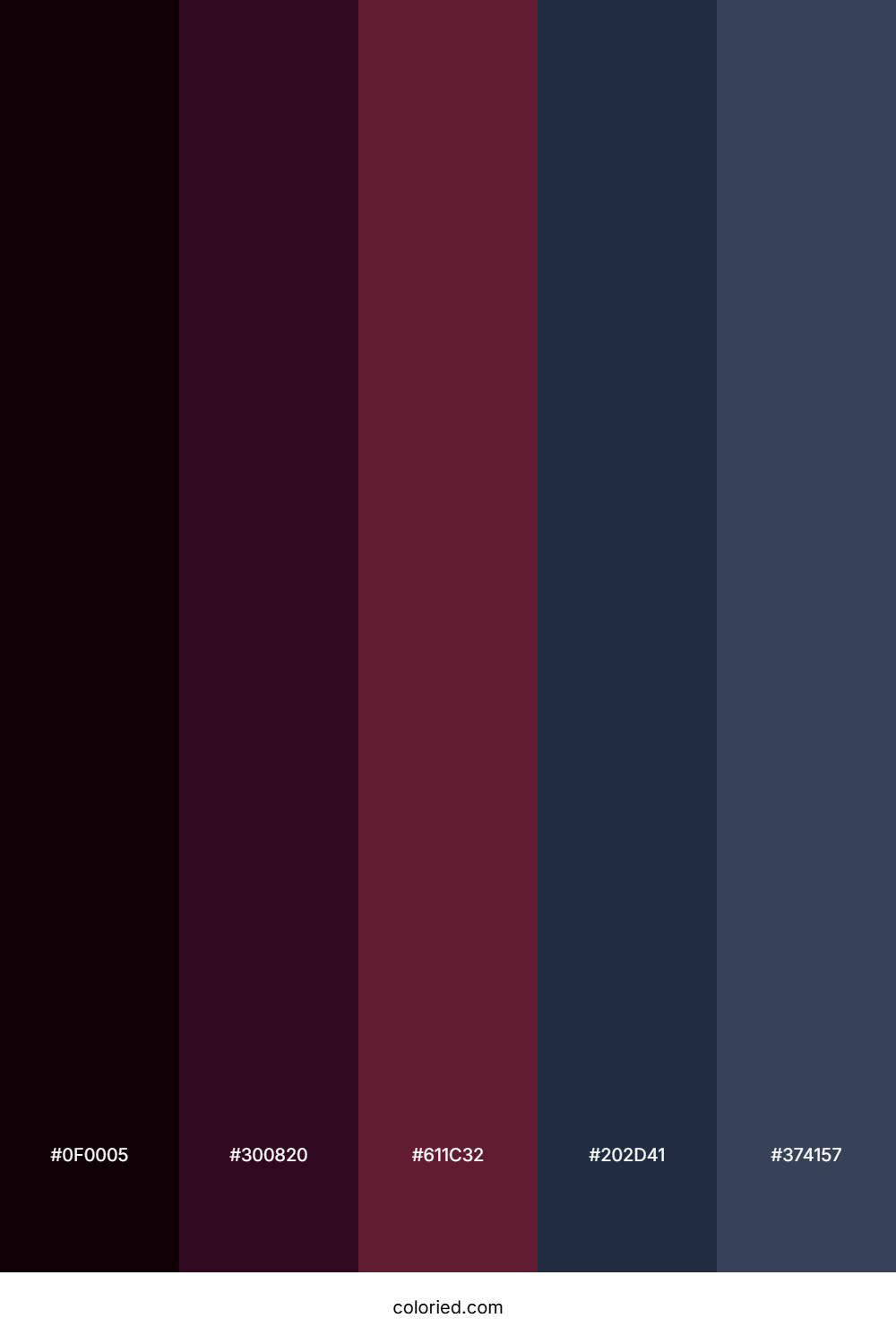 Twilight Maroon Palette