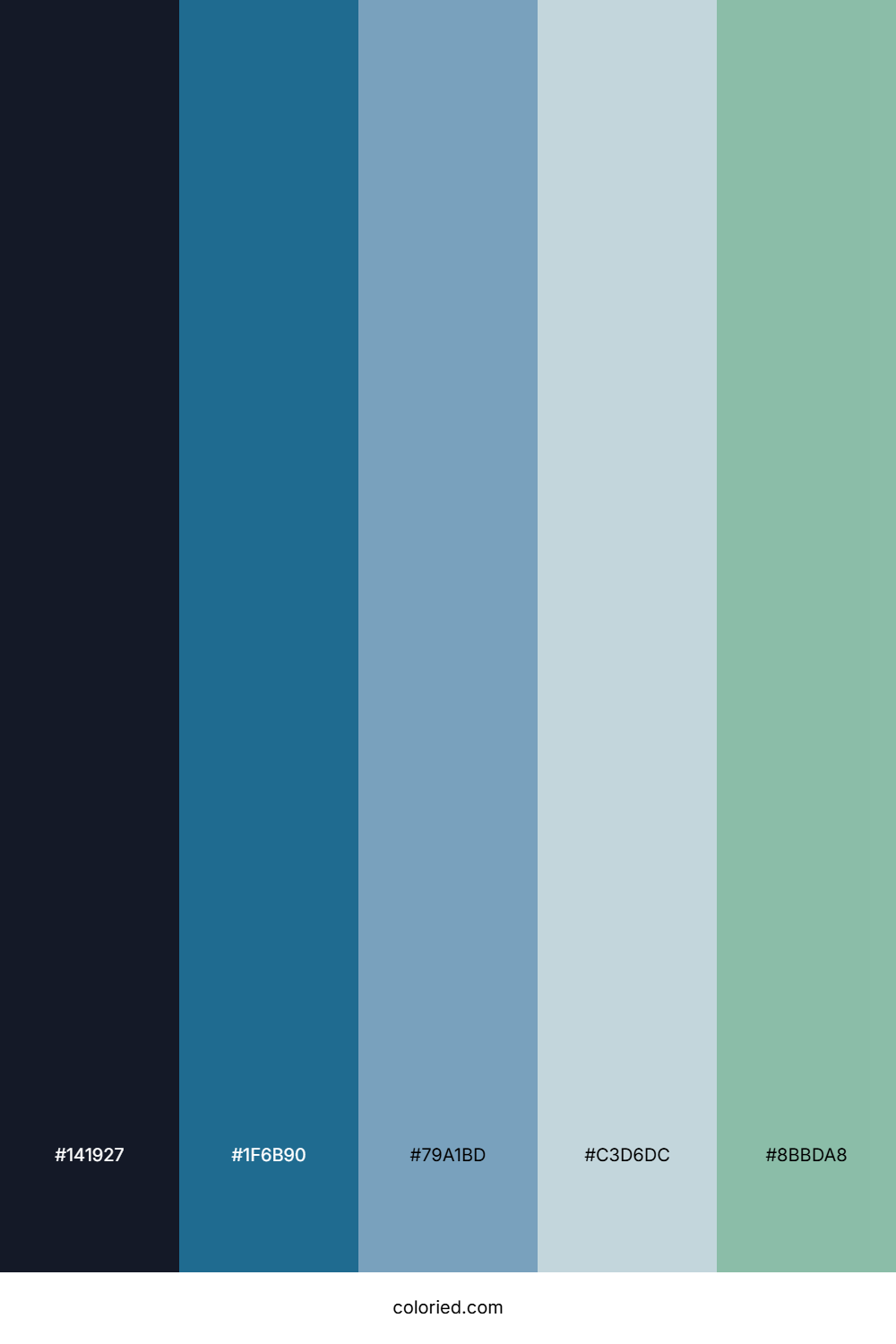 Twilight Ocean Fern Palette
