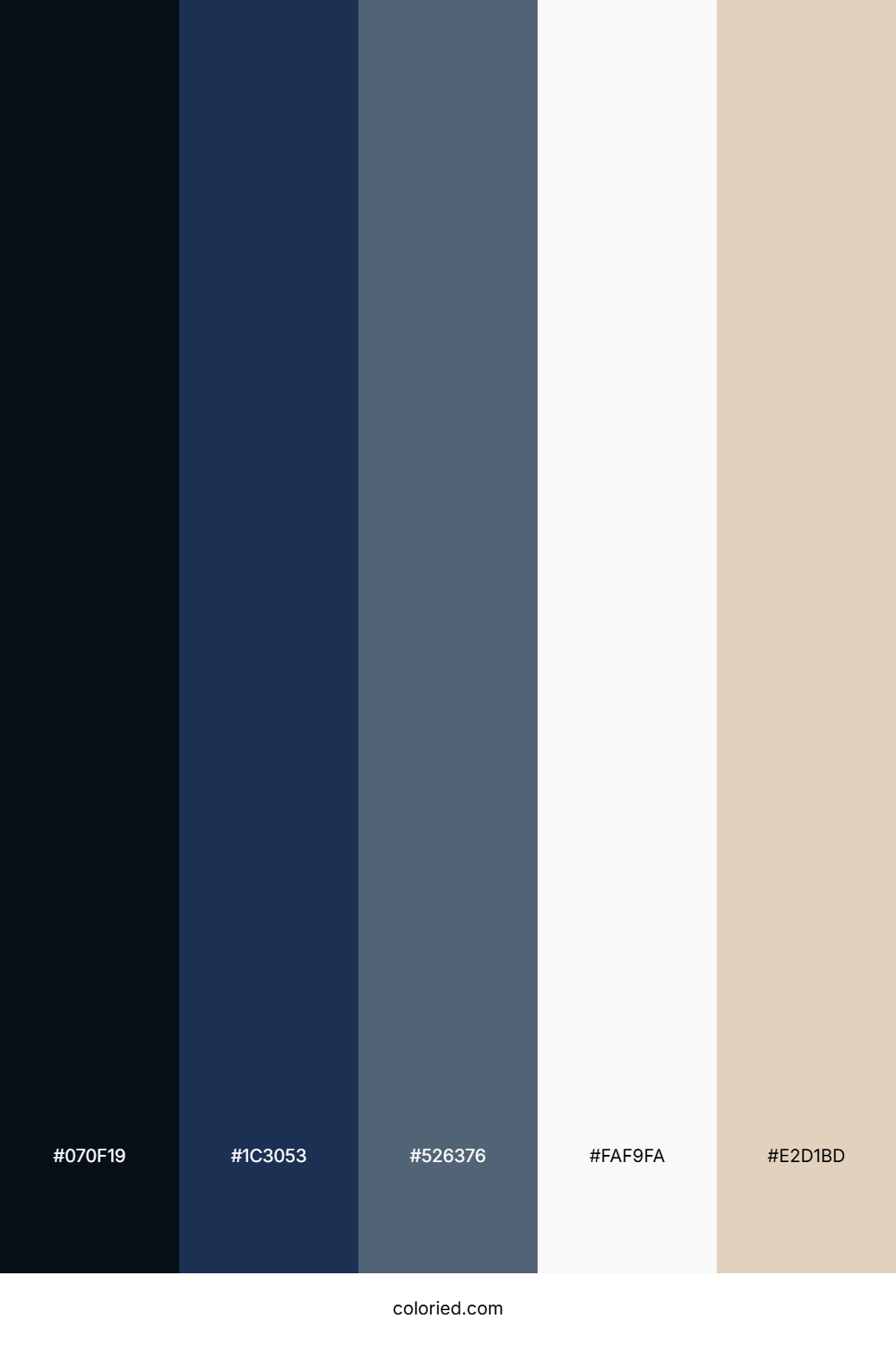 Twilight Ocean Sand Color Palette