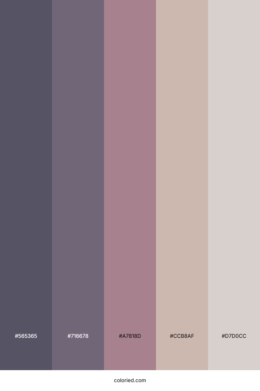 Twilight Orchid Stone Color Palette