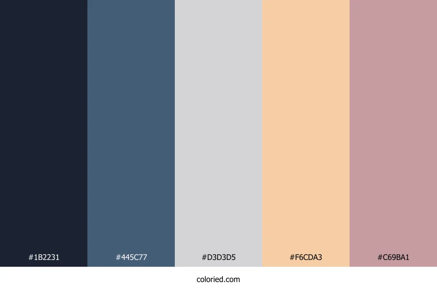 Twilight Peach Haze Color Palette