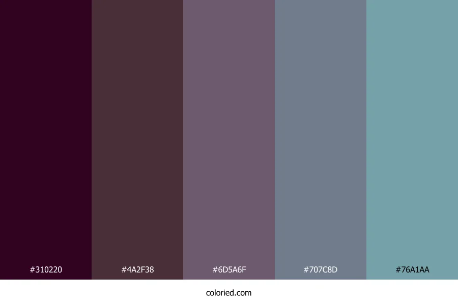 Twilight Plum Frost Color Palette