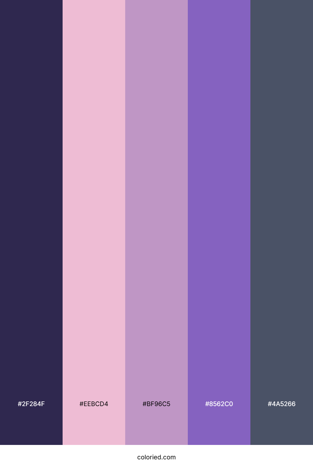 Twilight Plum Veil Color Palette