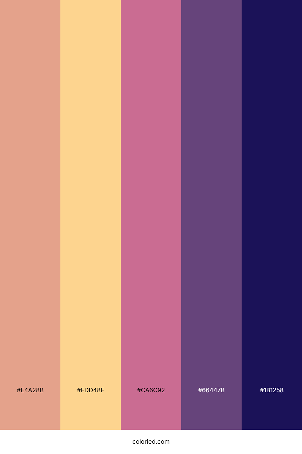 Twilight Rose Dusk Color Palette
