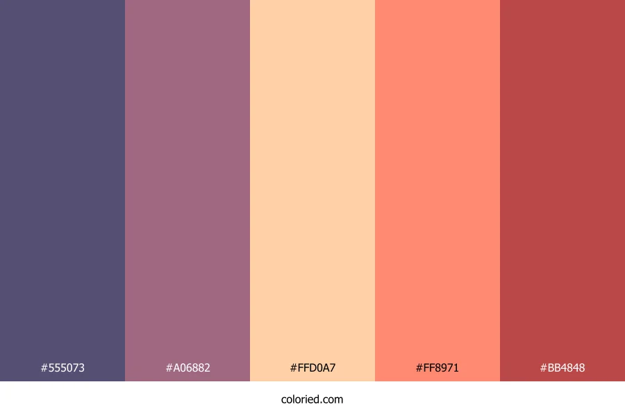 Twilight Rose Ember Color Palette
