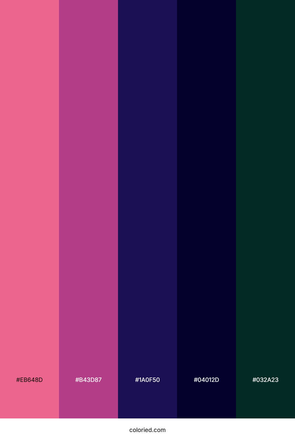 Twilight Rose Shadow Color Palette