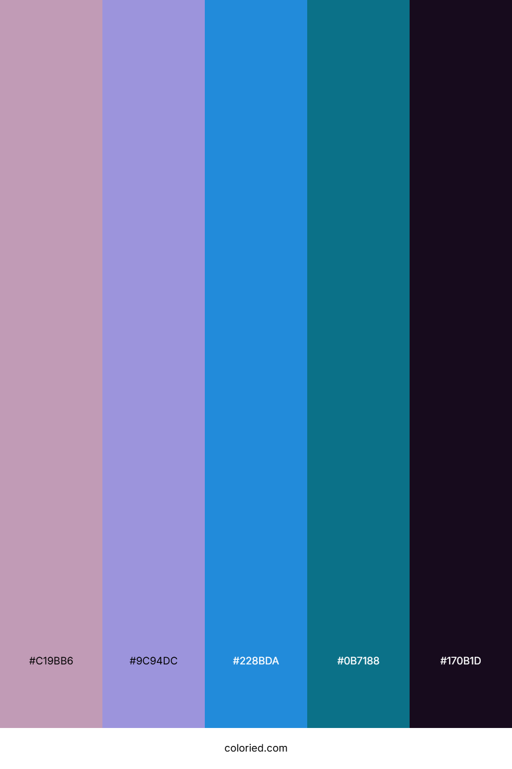 Twilight Sapphire Glow Color Palette