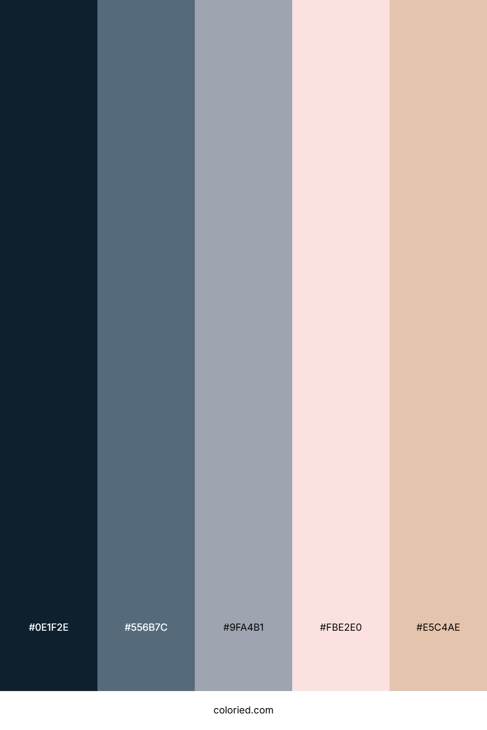 Twilight Slate Harbor Color Palette