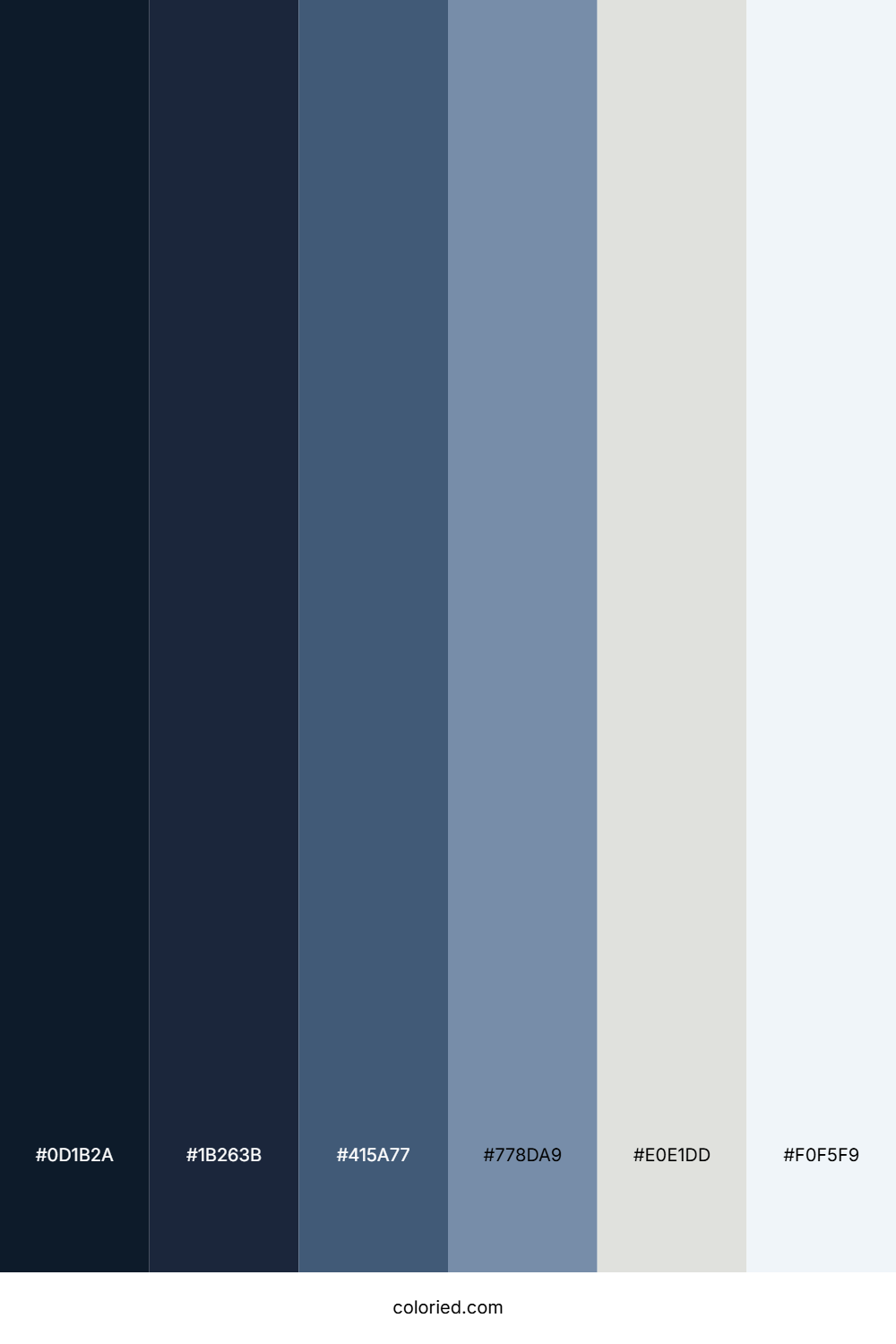 Twilight Storm Mist Color Palette