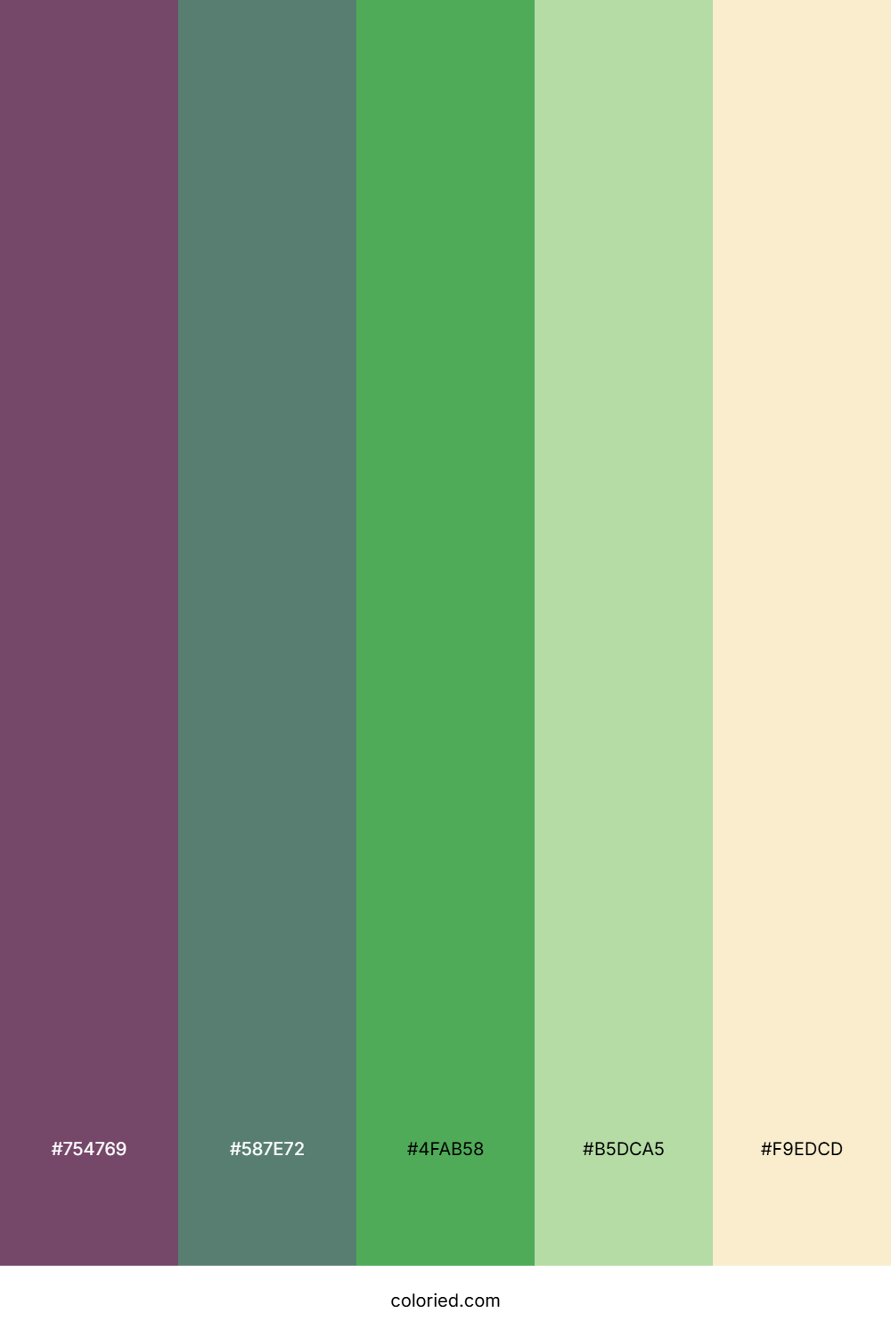 Twilight Vineyard Grove Color Palette