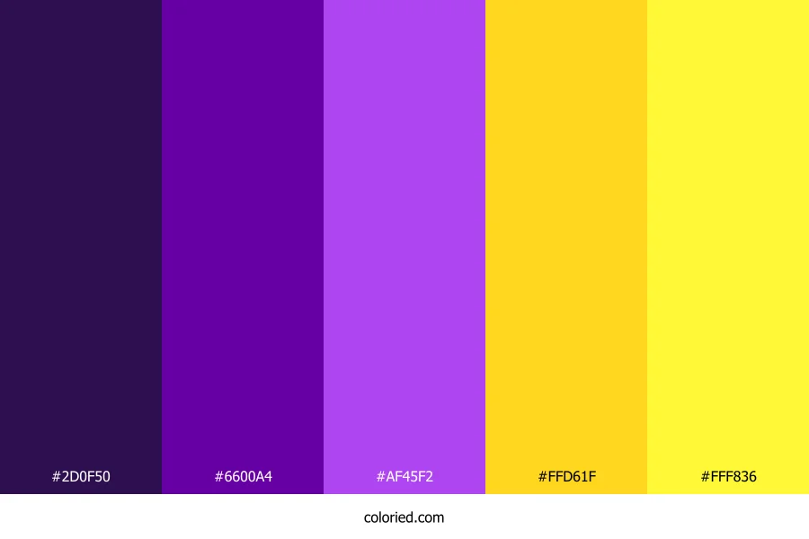 Twilight Violet Flame Color Palette