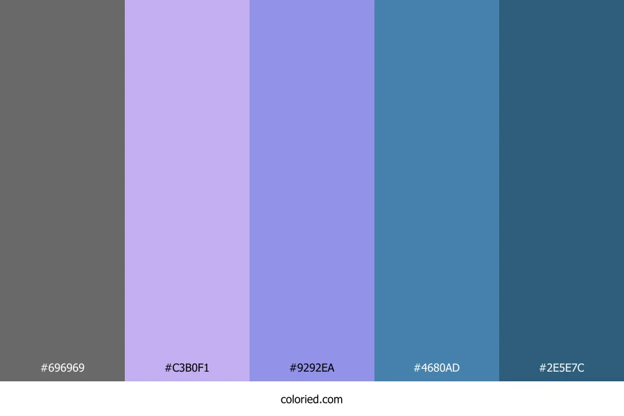 Twilight Violet Mist Color Palette