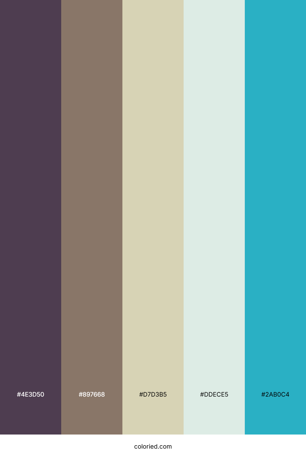 Twilight Walnut Mist Color Palette
