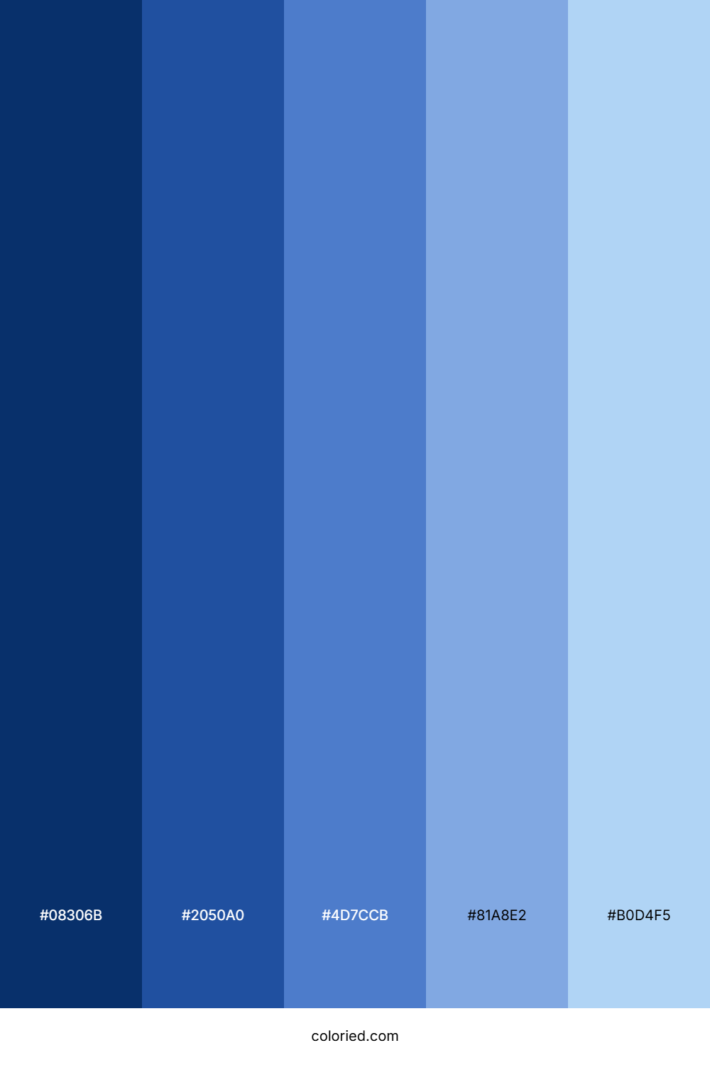 Two Blues Shades Color Palette