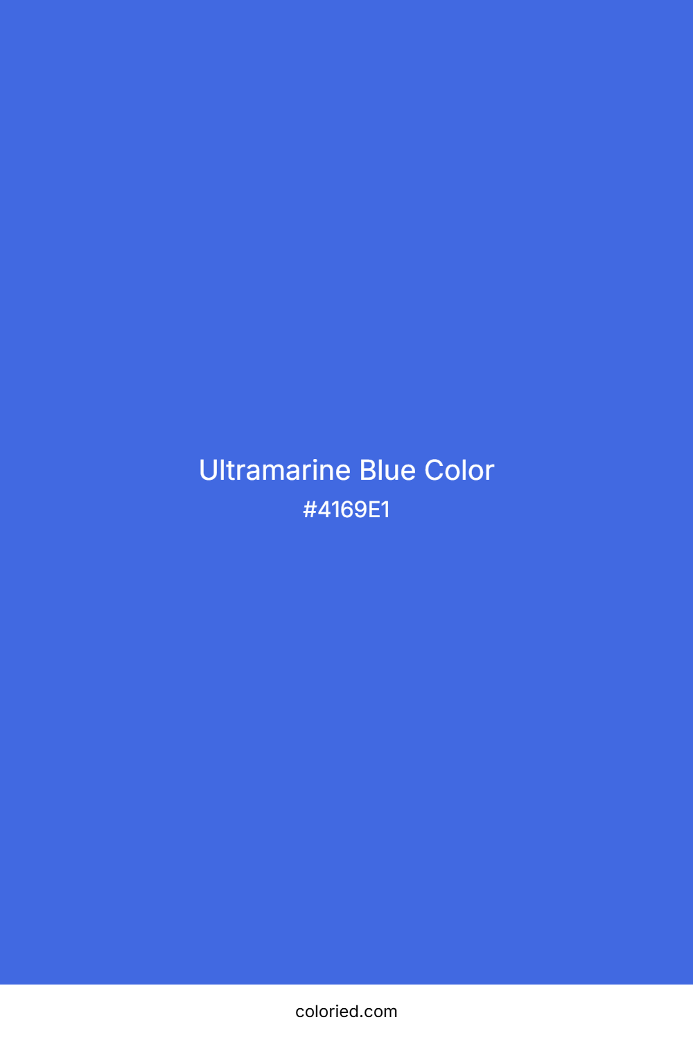 Ultramarine Blue Color