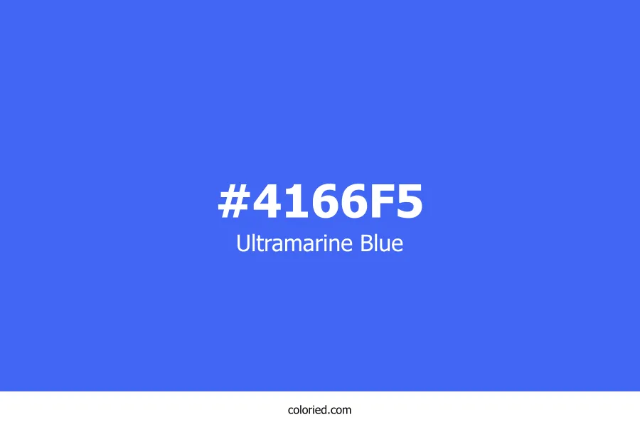 Ultramarine Blue Color Hex Code