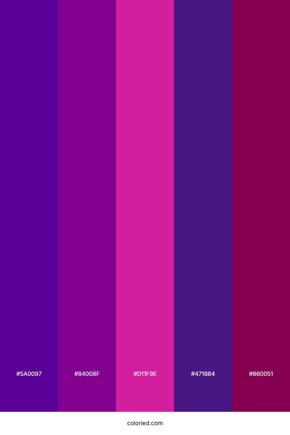 Ultraviolet and Orchid Color Palette