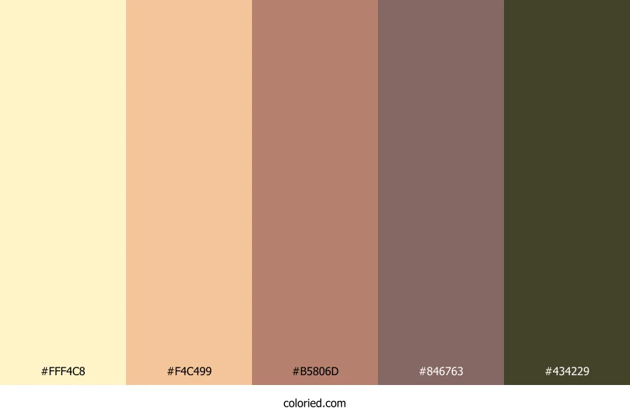 Vanilla Peach Drift Color Palette