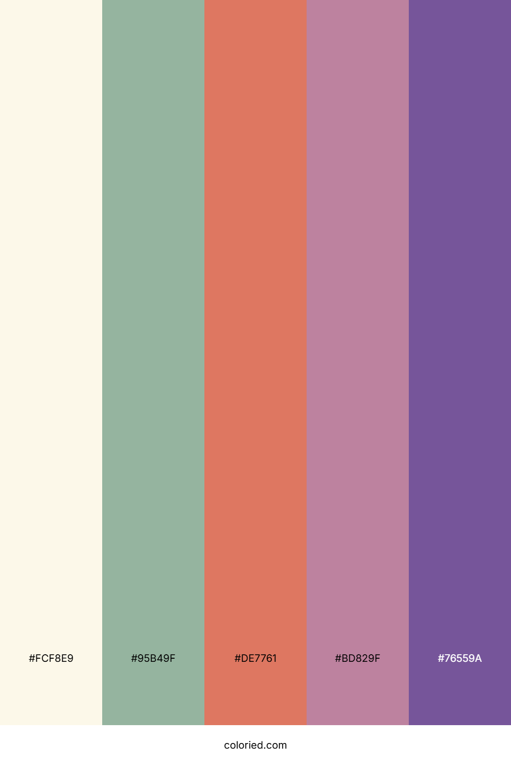 Vanilla Sage Blossom Color Palette