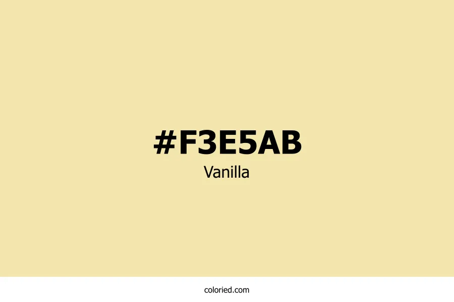 Vanilla Color Hex Code