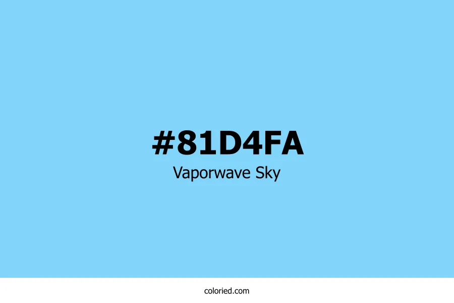 Vaporwave Sky Color