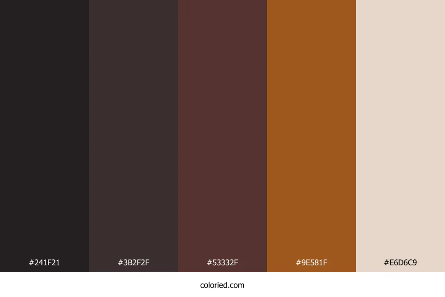 Velvet Coffee Roast Color Palette