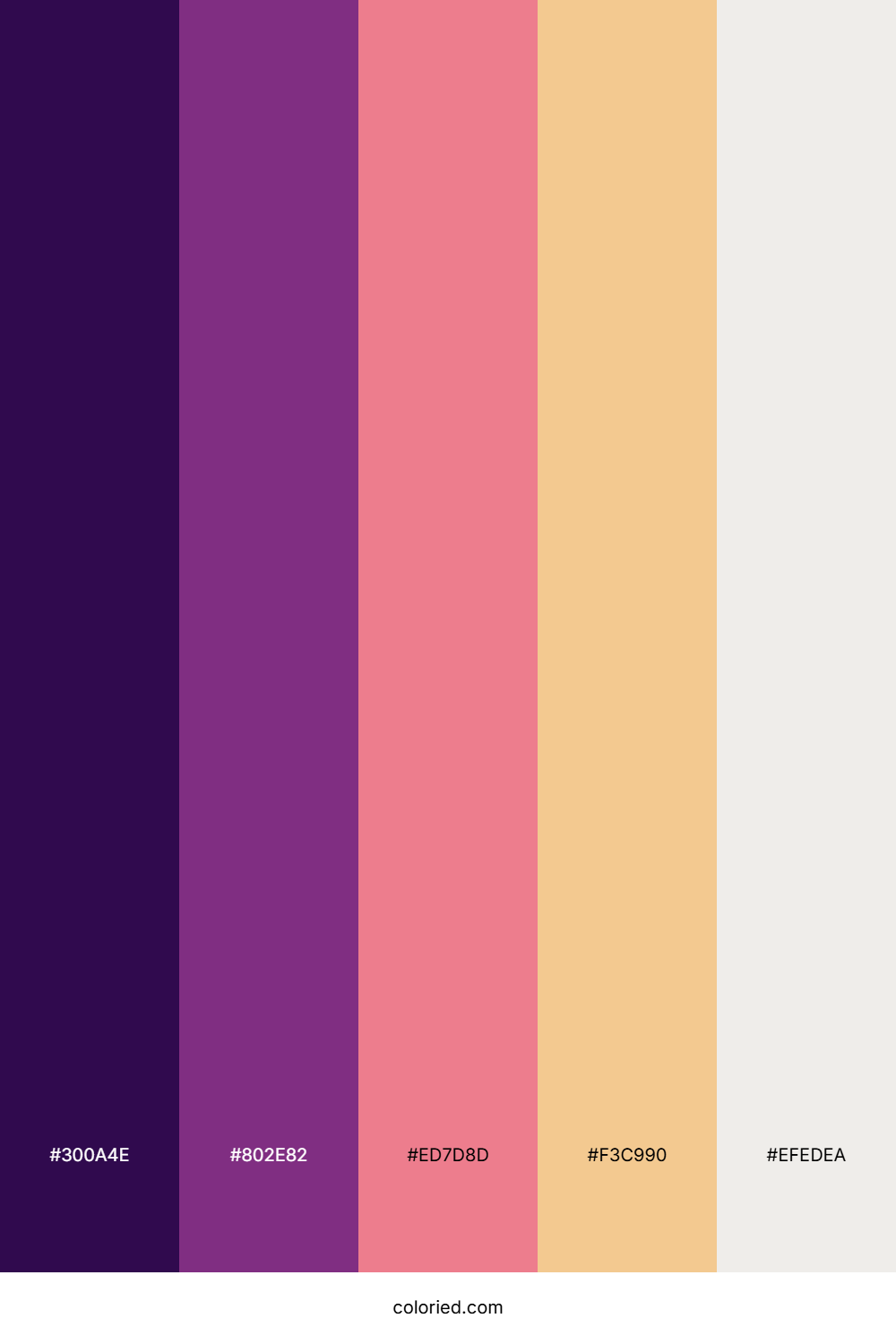 Velvet Orchid Sunset Color Palette